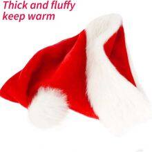 China Factory Plush Cap Christmas Decoration Christmas Hat Santa Claus Hat thumbnail-5