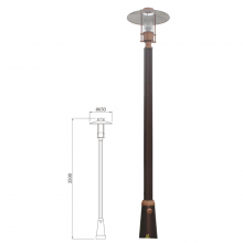 Landscape Lamp WD-T378 | Aluminum Garden Light | PMMA Diffuser | UFO Shape | Halogen E27 G12 thumbnail-1