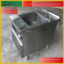 Electromagnetic Deep Fryer for Fried Dough Sticks, Cabinet-style French Fry Machine, Single-cylinder Deep Fryer, Commercial Electric Deep Fryer for Fried Chicken Steaks, Kitchen Equipment thumbnail-2
