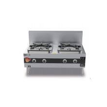Self-aspirated Natural Gas Double Burner Low Stock Pot Stove thumbnail-1
