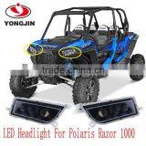 Hot New 2016 Top Quality Led Headlamp Super Bright Headlight for RZR Polaris Razor 1000 XP