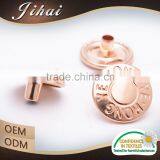 China Wholesale No Sew With Logo Custom Metal Snap Button For Garment