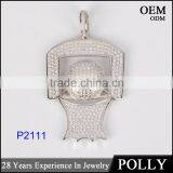 DLY 2016 Latest Fashion Hip Hop Jewelry 925 Sterling Silver Charms Pendant for Boyfriend thumbnail-2