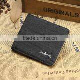 High Quality Bifold Canvas Wallet Credit Card Holder Canvas Wallet Clip thumbnail-6