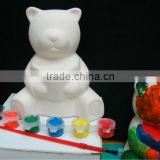 customize ceramic bear DIY product with painting