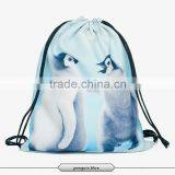 300D Cute Animal Series Leisure Bag With Drawstring thumbnail-4