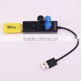 2016 Usb 2.0 High Speed Charging 3 Port Usb Hub White and Black With OEM Logo thumbnail-3