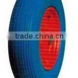 PU-1018 16"x4.00-8 SUPER Quality Cheaper Price BLUE Colour MADE IN CHINA PU Wheels thumbnail-4