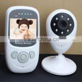 2.4 inch TFT LCD screen wireless ip baby monitoring camera with Baby room temperature detection