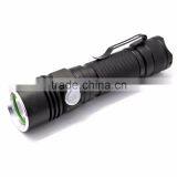 Soshine TC10 Rechargeable 200LM LED 3-Mode White Flashlight With USB Cable- Black (1 x 18650)