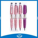 Beautiful PU Leather Twist Metal Small Stylus Pens For Touch Screens
