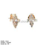 GZA9-025 Rose Gold Plating Earring Jewelry 925 Silver Crstal Earings thumbnail-2
