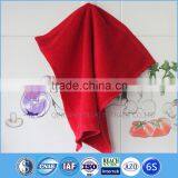 2015 china wholesale red plain dyed cotton terry cloth small second hand towels