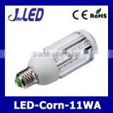 High Quality CE ROHS Aluminum Body 11W Led E27 Corn Bulb