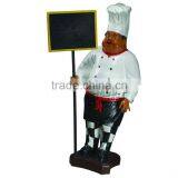 Lovely plasthetics chef model for display/display counter restaurant/cook doll/chef mold/chef toy for displayRT001