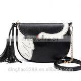 2016 New Arrival Handbag Fashion Swan Pattern Shoulder Bag High Quality PU Handbag thumbnail-2