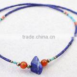 Fashion Lapis Lazuli Gemstone Necklace thumbnail-1
