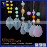 Lovers Couples Personalized Gifts Heart Fda Silicone Charms Amber Pendants thumbnail-3