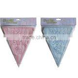 Rainbow Stripe Bunting Banner Printable Hanging Paper Banner Kids Party Decoration thumbnail-6
