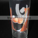 Machine Press Glass Flower Decal Water Juice Tumbler Cup thumbnail-2