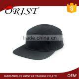 Customized Hip Pop Fashion Black Printed Snapback Cap