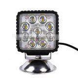 12v 24v 27w Square Led Work Light, 27w Led Driving Work Light