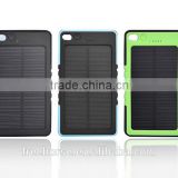 Made in china waterproof solar mobile charger solar battery charger 8000mah
