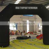 Customized Design High Quality Advertising Black Inflatable Finish Line Arch thumbnail-3