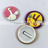 OEM Custom Made Plastic Tin Button Badge With Safe Pin, Plastic Clip Button Badge thumbnail-1