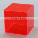 Acrylic Piggy Bank in Mars Red Color