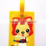Animation Print Custom Luggage Tag Soft PVC Travel Cut Design Bag Tag