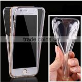 360 degree TPU Full protective cover clear transparent bumper case for Apple iphone 7 7 plus 6 6s plus for Samsung Note 7