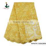 Haniye 2016 Nigerian Wholesale Embroidered French Tulle Lace Fabric/NYN79