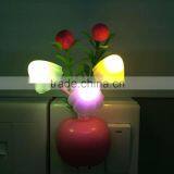 BBY-1506F1 LED Mushroom Colorful Night Light With Sensor thumbnail-3