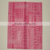 PRINTED RED TISSUE PAPER FOR GIFT WRAPPING