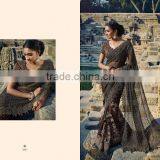 Green Chiffon On Net Designer Saree thumbnail-3