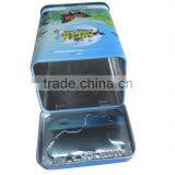 Small Rectangule Tin Cans With Hinge thumbnail-2