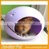 New Style Top Quality Egg-shaped Durable Eco-friendly Plastic Pet Dog Bed / Pet House With Cushion Inside thumbnail-2