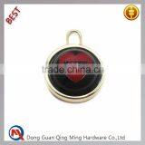 Round Brand Logo Nameplate Custom Metal Key Tags