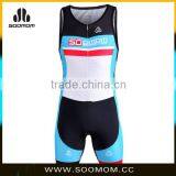 Breathable Professional Custom Sublimated Triathlon Singlet Suit For Men thumbnail-1