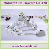 various new Kitchen Utensils Stainless Steel Kitchen food with plastic handlesets wholesale