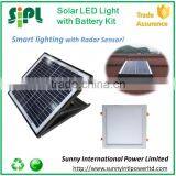 300x300mm Round Led Panel 30 Watt Solar Powered Battery Backup Rechargeable Led Home Emergency Light Stair Light thumbnail-1