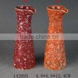 Glazed Exquisite Mini Stoneware Vase,green Flower Vase for Roses,peonies thumbnail-1