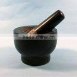 Small Polished Granite Mortar and Pestle thumbnail-4