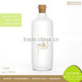 Buy Big Airtight Glass Milk Bottle With Wooden Lid thumbnail-1