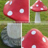 Garden Ornaments Fiberglass Decorative Garden Mushroom Sculpture thumbnail-3
