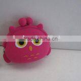 Owl Design Silicone Purse/Heart-Shaped Coin Purse thumbnail-1