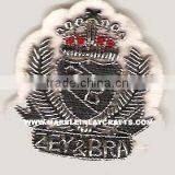 Zari Hand Embroidery Gold Wire Badges Silver Bullion thumbnail-1