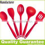 Factory of 5 Pieces a Set Colorful Silicone Cooking Kitchenware Utensils Set thumbnail-4