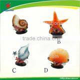 Stained Shell Glass Candlestand thumbnail-1